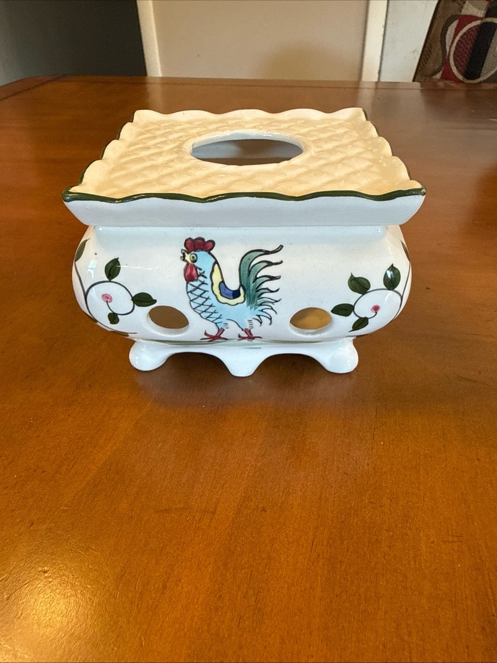Stangl Rooster Candle Warmer HANDPAINTED Japan